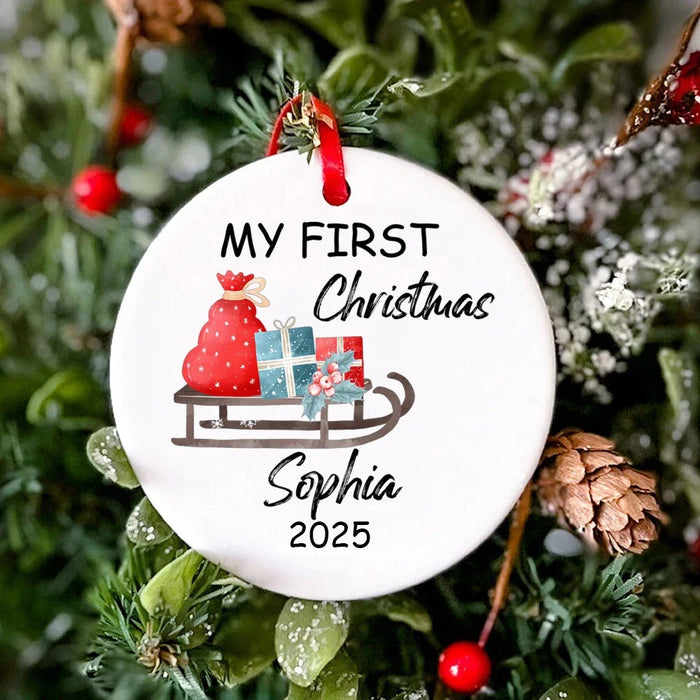 Personalized Baby First Christmas Ornament