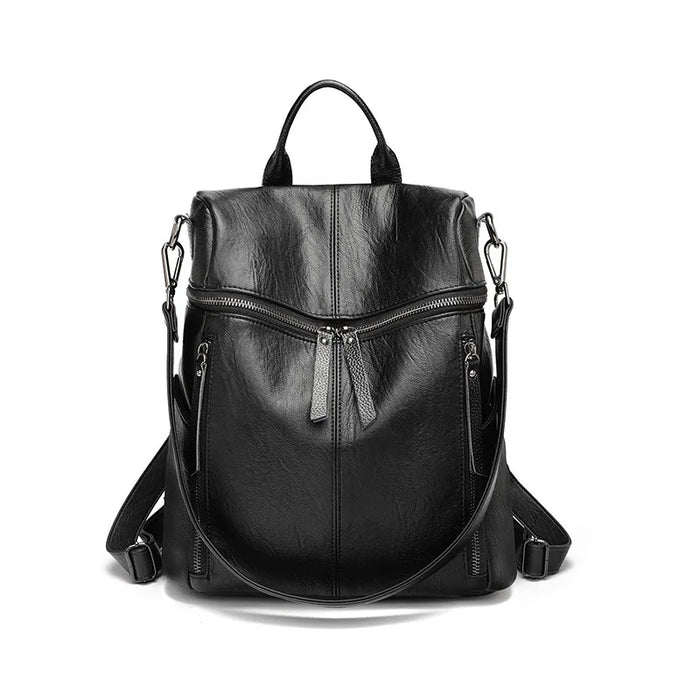 Soft Leather Backpack Lightweight Women Backpack Sheepskin Casual Waterproof Travel Bag Mother Kids Bags for Girl School Bags