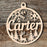 Custom Laser Engraved Family Christmas Ornaments with Names.