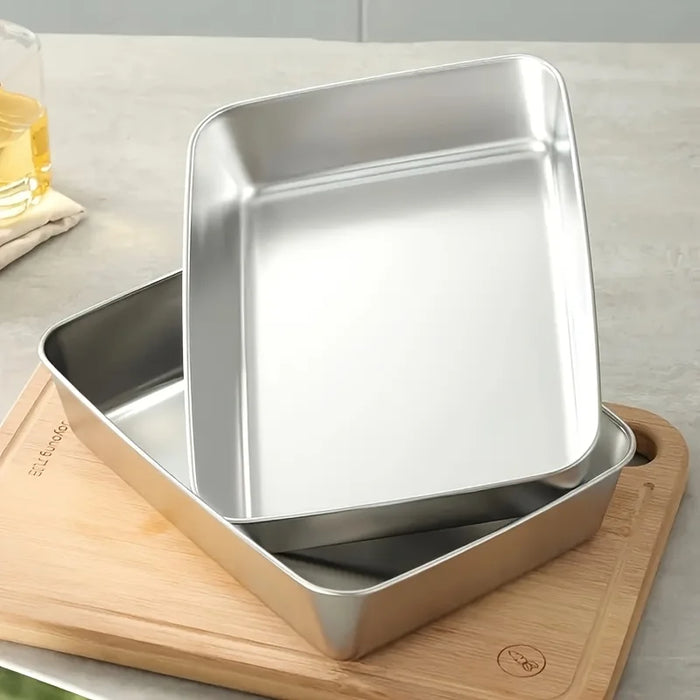 3-Piece Stainless Steel Food Storage Bowls Set