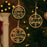 5pcs Personalized Christmas Wood Ornaments