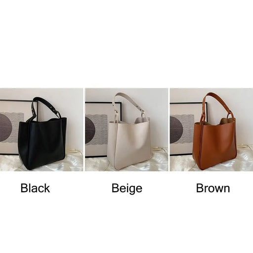Large Capacity Leather Shoulder Bag