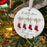 Personalized First Christmas as Family of 3 Bauble.