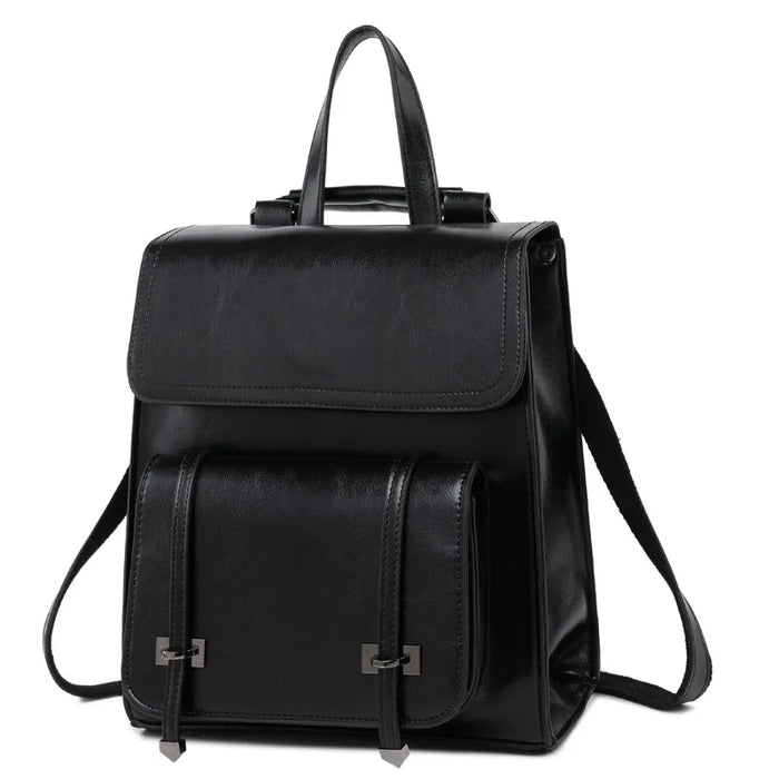 Women Backpack Cross body Laptop Bag Daypack Genuine Leather Travel Book School Female Cowhide Rucksack Shoulder Messenger Bags