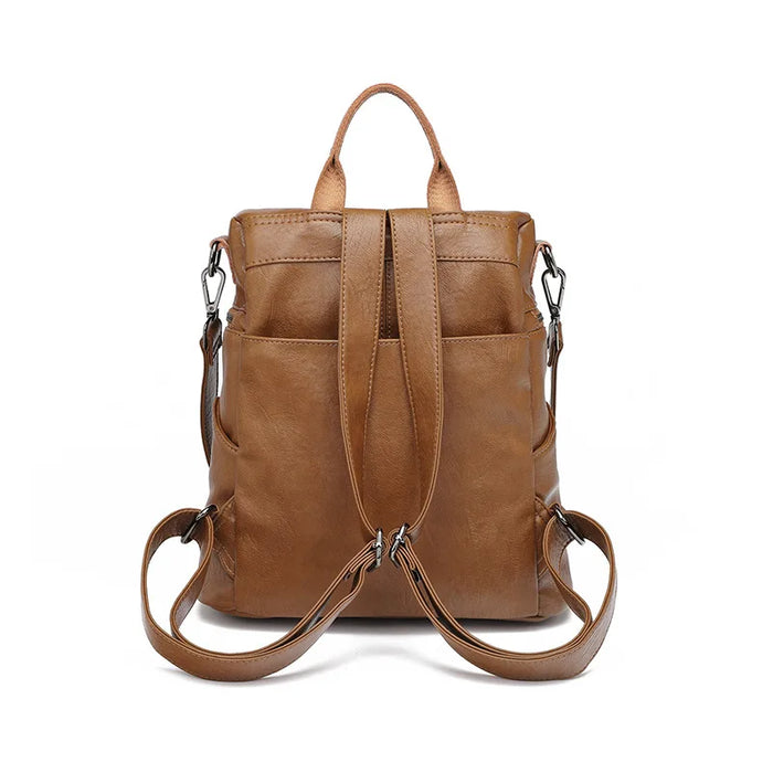 Soft Leather Backpack Lightweight Women Backpack Sheepskin Casual Waterproof Travel Bag Mother Kids Bags for Girl School Bags