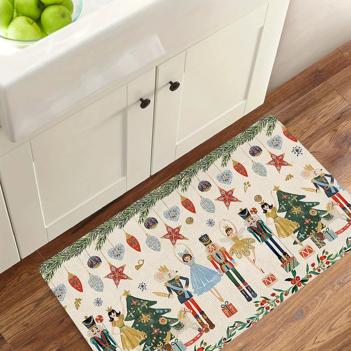 Christmas Nutcracker Kitchen Mat
