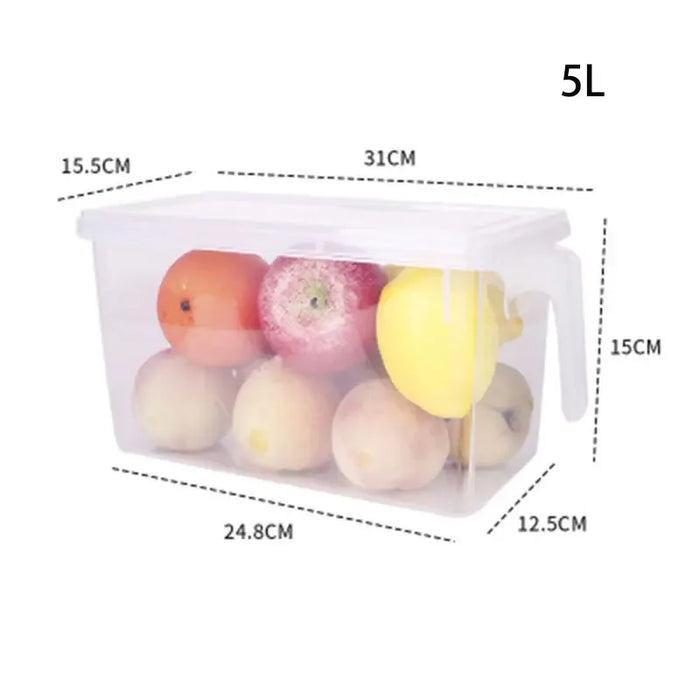 New 5L PP Kitchen Storage Box with Lid