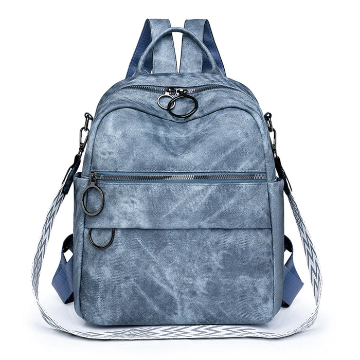 Fashion Backpack Women Quality Leather Rucksacks Ladies Shoulder Bag Multifunction Travel Back Pack Large School Bags for Girls