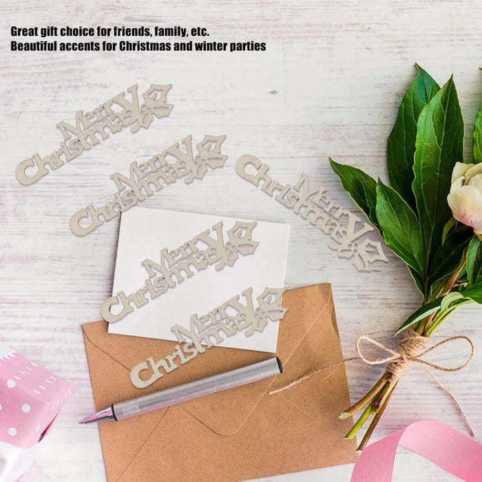 10pcs Christmas Letter Ornaments.