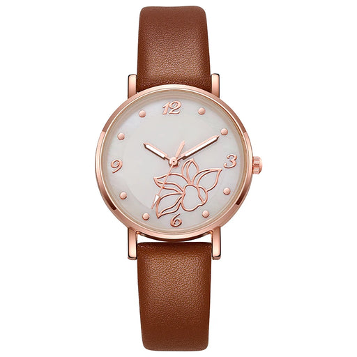 WOKAI High Quality Fashion Luxury Joaquin Rose Women Calf Leather Luxury Quartz Watch Girls Student Sports Watch Retro Clock