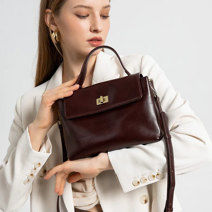 Luxury Designer Tote Bag for Women Genuine Cowhide Leather Large Capacity Crossbody Shoulder Bag Fashion Casual Work Purse