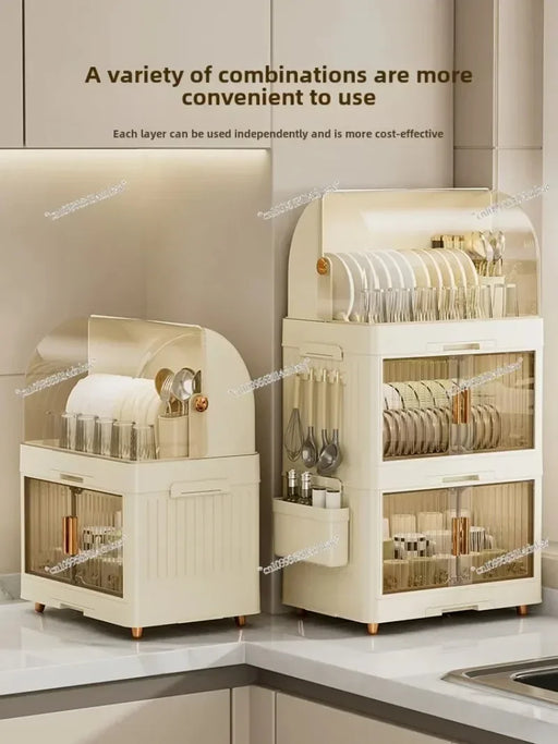 Kitchen Bowl Rack with Lid