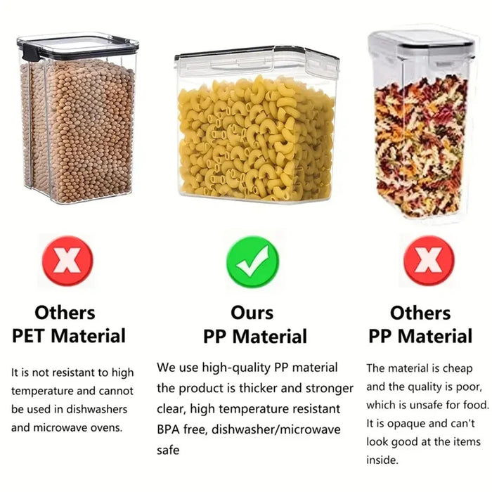 7-Piece BPA-Free Kitchen Food Storage Containers Set