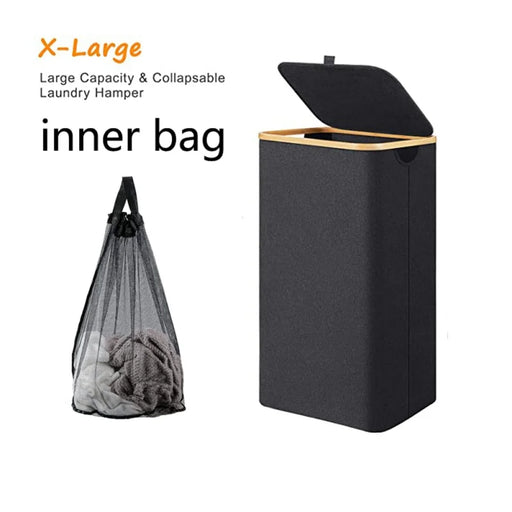 Large 100L Laundry Hamper with Lid