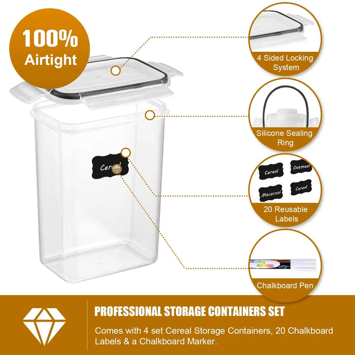 7-Piece Kitchen Food Storage Containers Set