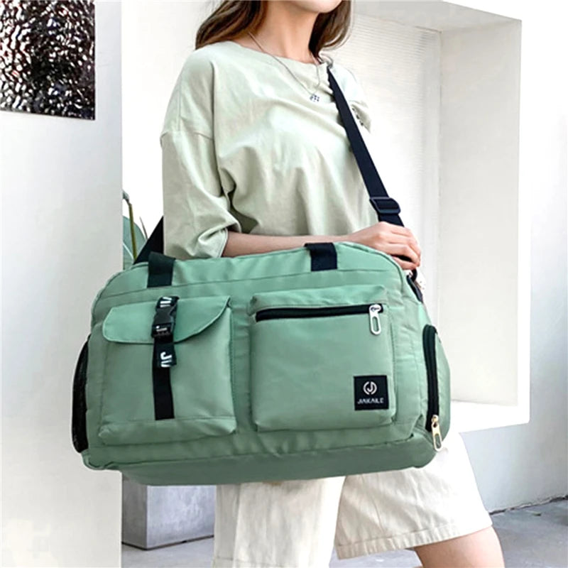 Women's Travel Handbag Multi-Function Travel Bags Casual Sport Bags Female 2023 Large Capacity Shoulder Crossbody Luggage Bag