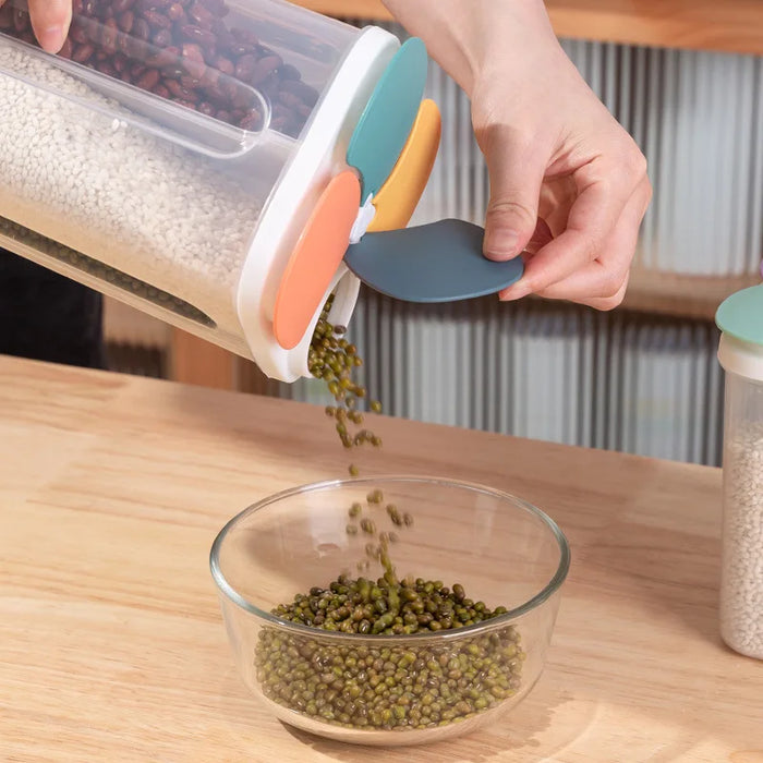 4-Grid Cereal Storage Container