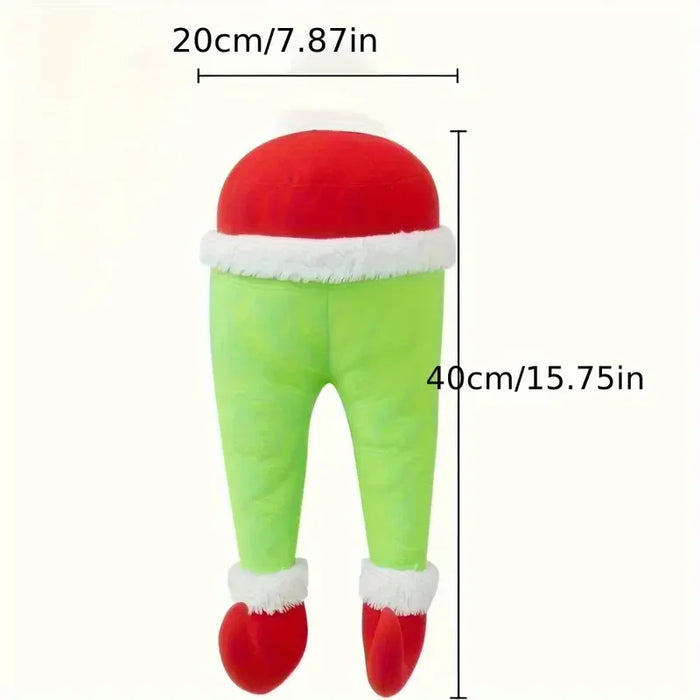 Santa & Elf Legs Plush Christmas Door Decorations