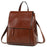 Genuine Leather Backpack Rucksack For Women School Cross Body Bags Travel Oil Wax Cowhide Female Daypack Shoulder Messenger Bag
