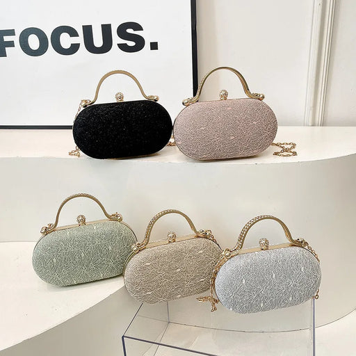 Designer Inspired Evening Clutch for Women Summer 2025 Sparkle Crossbody Purse Multi-way Carry Fashion Aesthetic Daypack
