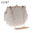 Elegant Women Wedding Purse Handbag Luxury Evening Party Bags White Shell Clutches Pochette Mariage Sac Femme Beaded Clutch Bag