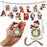 48pcs Wooden Christmas Hanging Ornaments.