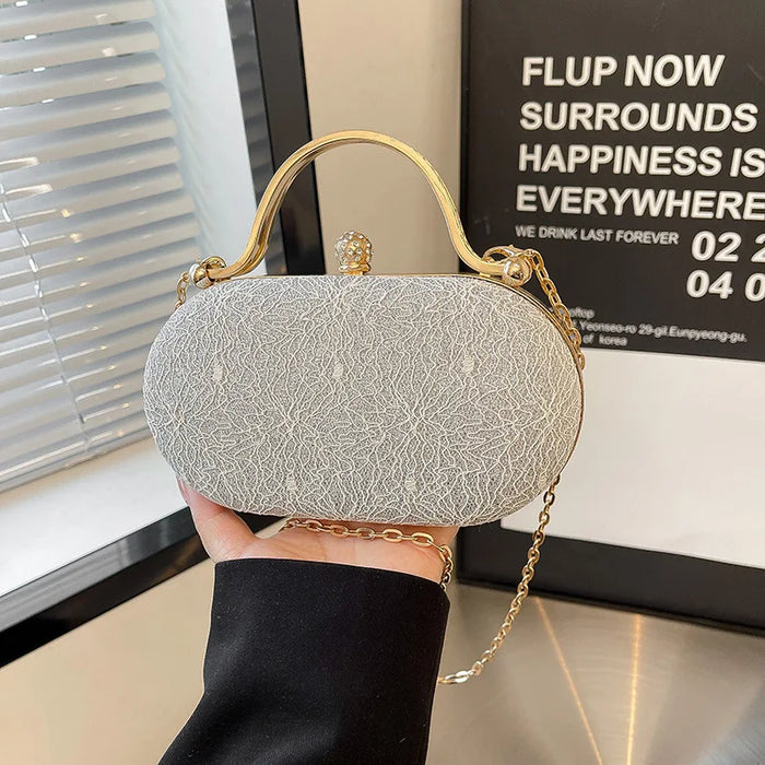 Designer Inspired Evening Clutch for Women Summer 2025 Sparkle Crossbody Purse Multi-way Carry Fashion Aesthetic Daypack