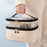 Double Layer Transparent PU Makeup Bag Travel Multifunctional Toiletry Bag Portable Storage Case Large Capacity Zip Organizer