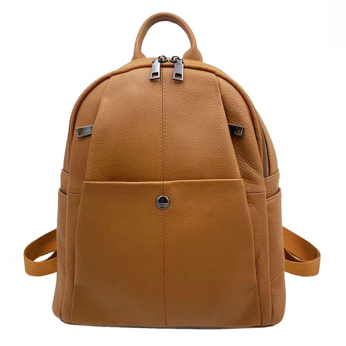 Fashion Women Genuine Leather Backpack Multifunctional Ladies Tote or Shoulder Bag 2025 New Real Cow Leather Travel Bagpack