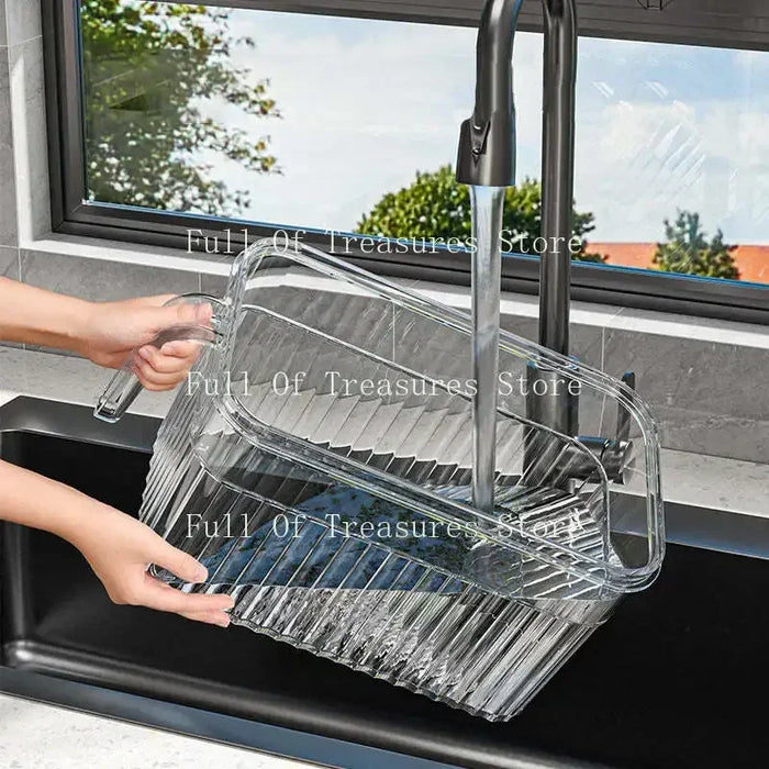 Refrigerator Food Storage Containers with Drain Basket