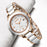 Rose Gold Ladies Watch  New Creative Waterproof