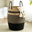 Bohemian Laundry Hamper Basket - 22" Tall Foldable Fabric Storage Bin with Handles, Large Capacity Clothes Organizer for Bedroom