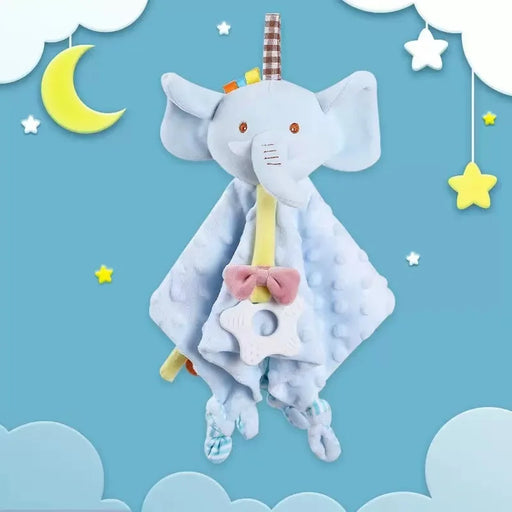 Soft Baby Comforter Blanket with Tags & Teether