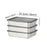 3-Piece Stainless Steel Food Storage Bowls Set