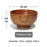 Natural Wooden Soup & Salad Bowls