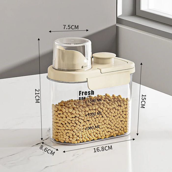 Transparent Kitchen Cereal Storage Container