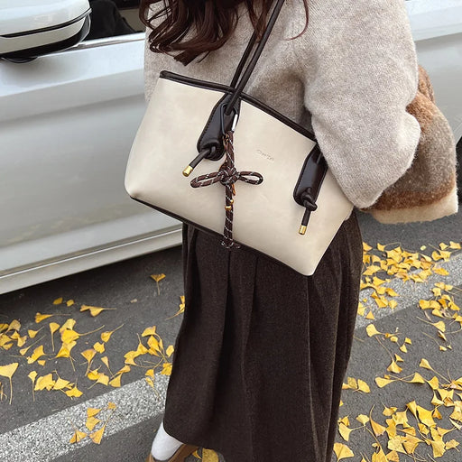 PU Leather Shoulder Bags For Women 2025 Winter Y2K Trend Female Crossbody Bag Lady Handbags And Purses Retro Tote Bag bolso