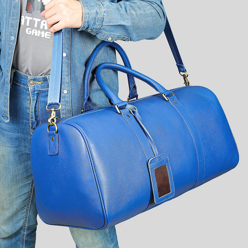 Big Capacity Genuine Leather Travel Bags Men Women Soft Black Cowhide Casual Travel Duffel High Quality Cow Leather Shoulder Bag
