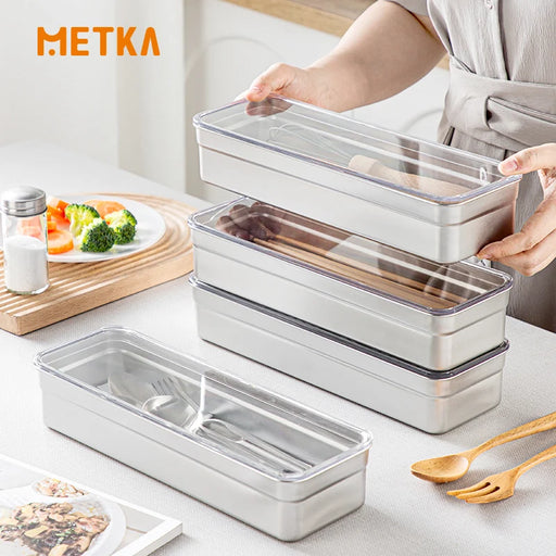 Stainless Steel Tableware Storage Container
