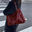 Women Tote Bag Fashion Underarm Pouch Large Capacity Soft Pu Leather Shoulder Bag Retro Crossbody Bag Casual Portable BucketBags