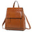Genuine Leather Backpack Rucksack For Women School Cross Body Bags Travel Oil Wax Cowhide Female Daypack Shoulder Messenger Bag