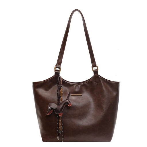 Vintage Leather Tote Bag