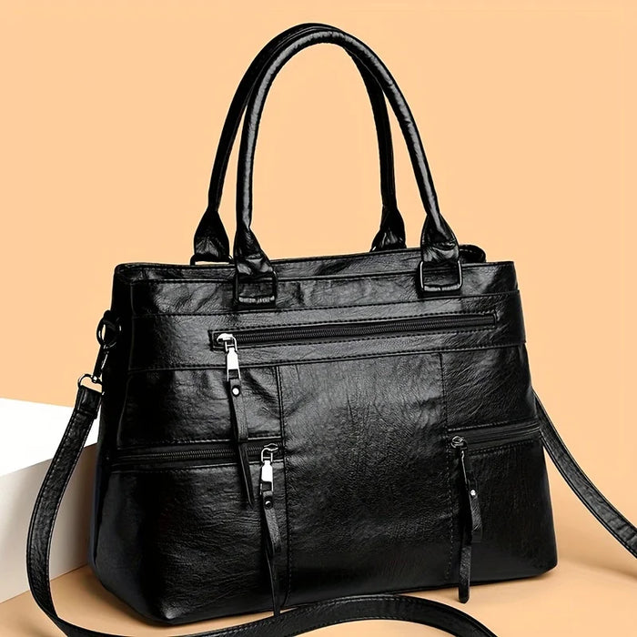 Elegant Handbag for Women High Quality Leather Top-Handle Bags Purse Ladies Shoulder Crossbody Bag Casual Tote Luxury Brand Bag