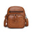 Women's New Soft Leather Texture Shoulder Bags Retro Fashion Multi Layered Large Capacity Mobile Handbags Luggage Cross Body Bag