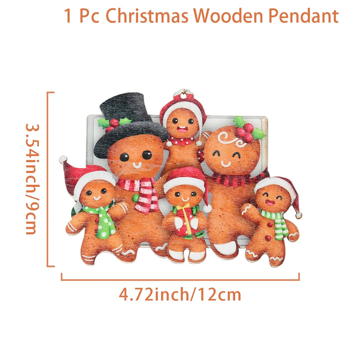 Christmas Wooden Gingerbread Man Ornament