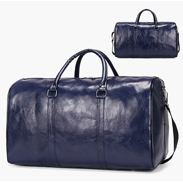 Men’s Large Leather Travel Duffel Bag