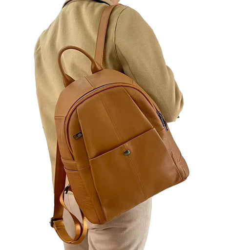 Fashion Women Genuine Leather Backpack Multifunctional Ladies Tote or Shoulder Bag 2025 New Real Cow Leather Travel Bagpack