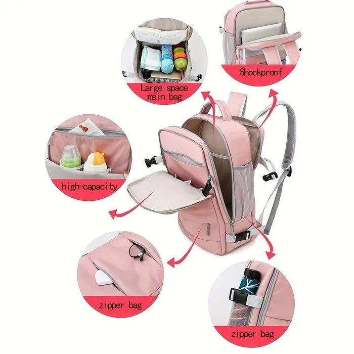 Shanti Roze Multilayer Travelling Bag