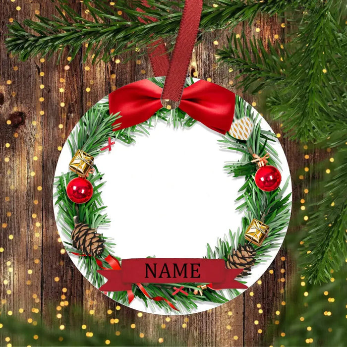 Personalized Baby Christmas Ceramic Ornament