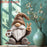 2D Gnome Ornament Enchanting Home & Office Decor.